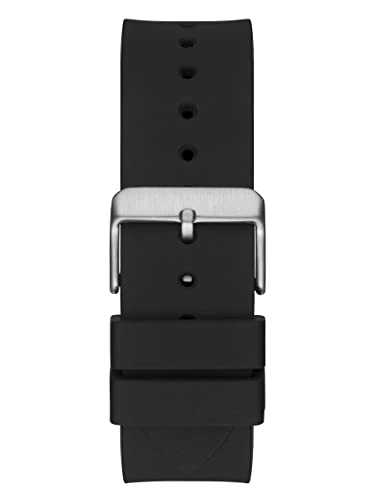 Guess Phoenix Collection Multi-Function Mens Analog Black Dial Coloured Quartz Watch, Tonneau Dial with 43 mm Case Width - GW0203G3