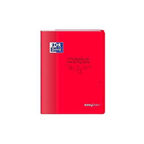Oxford Lot de 10 Cahiers TP esaybook agrafé 24x32cm 80 p 90-120G seyès/uni couleurs aléatoires