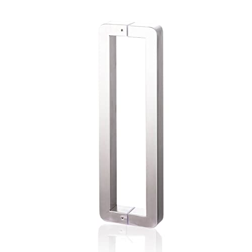 Poignée de douche en verre argentée haut de gamme design carré moderne