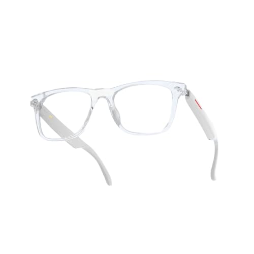 UMEINAC TECH Smart Glasses for Men with AI Real-Time Translation 100+ Languages - Bluetooth 5.3 HD Audio Glasses, Built-in Mic & 40H Playtime for Travel/Meetings (Auto-Language Recognition)(Bluelight