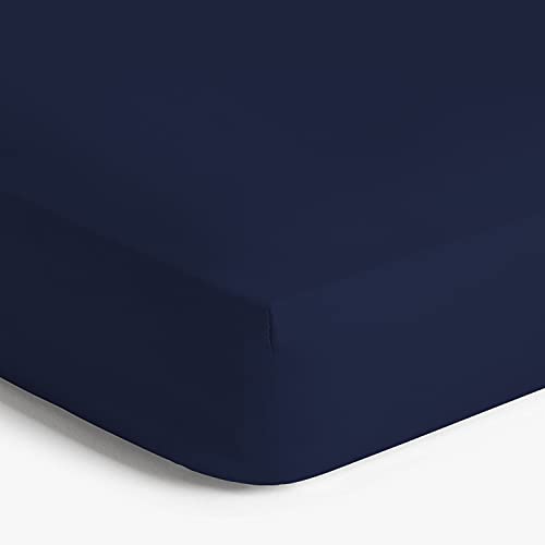 Ir Imperial Rooms Fitted Sheet Queen Size - 16 Inch Deep Pocket Fitted Bed Sheets Premium 1800 Soft Microfiber Shrink And Fade Resistant All Around Elastic Queen Fitted Bottom Sheet Only (Navy) #TOP23