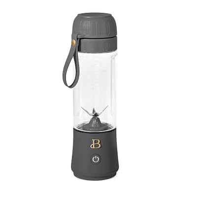 LUGBAR Beautiful Portable to-Go Blender 2.0, 70 W, 16 oz Drew Barrymore (Oyster Grey)