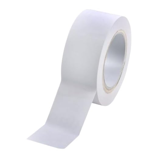 BONUS Eurotech 1BL23.46.0050/033A# PVC Bodenmarkierungsband, Klebstoff auf Kautschuk Basis, weich, Länge 33 m x Breite 50 mm x Dicke 0,17 mm, Weiß