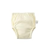 Diseño elástico: la cintura y los agujeros para las piernas de los pantalones de entrenamiento para ir al baño son elásticos. La cintura cómoda y elástica es fácil de poner y quitar, mientras que los orificios elásticos para las piernas evitan las fugas y facilitan que su hijo corra y juegue.