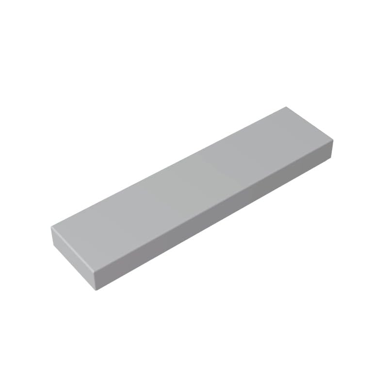 Gobricks 2431 Foundation Plate Tile 1x4 with Groove 50 Pieces GDS-563 Compatible with Lego Building Blocks Color:Light Bluish Gray — image 1
