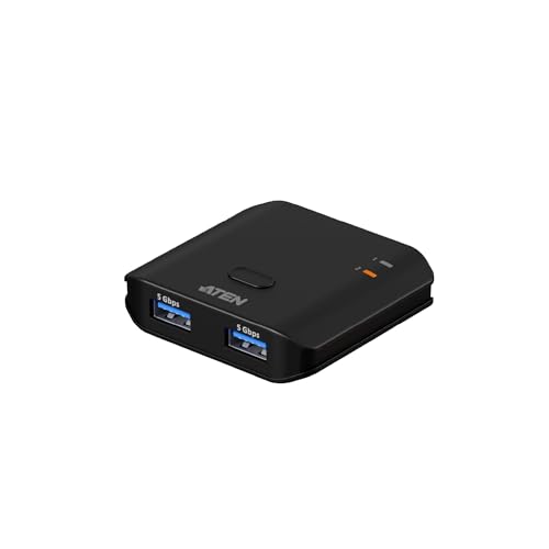 Commutateur de partage 2 x 2 USB 3.2 Gen 1 ATEN Essentials US4322 hub switch 2 PC 5Gbps