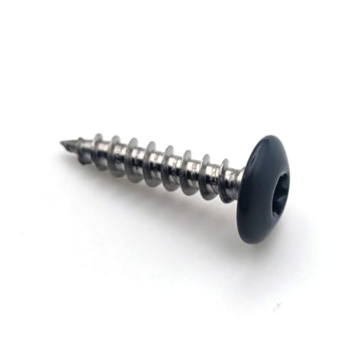 Schlossschrauben, 6 x 30 mm, RAL 7016, anthrazitgrau, Edelstahl A2, 25 Stück