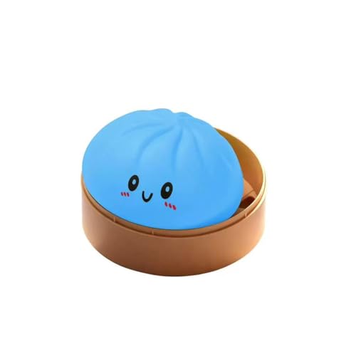 Dumplings Squishy Mystery Dumplings Squishy Stress Balls Fidget Sensory Toy Soft Squeeze Decompression Dough (Blue)