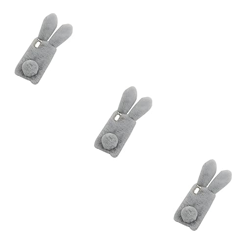 Peluche pour téléphone protège du froid housse douce lapin OSALADI