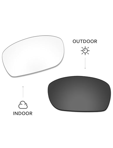 Image of Lenses Replacement for Costa Del Mar Jose Sunglass - Clear Black Photochromic Activated