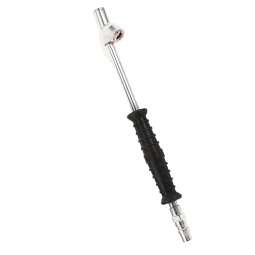 DRESSOOS Boquilla Inflador De Neumáticos De Con Mango Ergonomico y Bloqueo De Para Ruedas De Coche Motocicleta y Bicicleta Adaptador De Inflado Para Neumáticos De