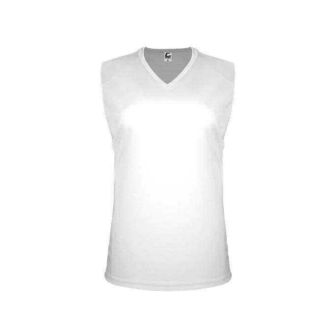 Badger Sports C2 Ladies Sleeveless Tee White 2X-Large