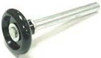 1 X 2 Inch Bearingless Black Nylon Garage Door Roller (4 Inch Stem) by Helton