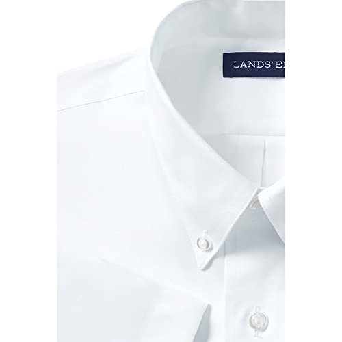 Lands' End School Uniform Boys Short Sleeve No Iron Pinpoint Dress Shirt3