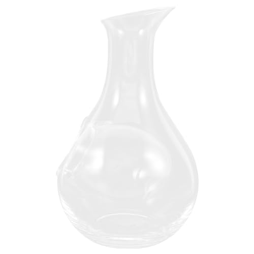 GRIRIW Decantador de Vino Japonés de Cristal con Diseño Inclinado para Servir Fácil de Limpiar y Apto para Restaurante Bar y Hogar