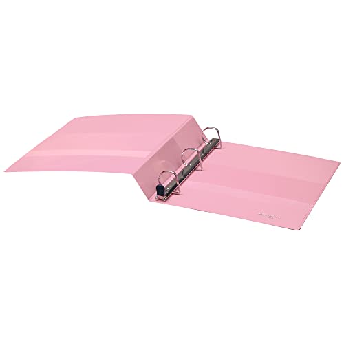 Office Depot® Heavy-Duty View 3-Ring Binder, 1 1/2" D-Rings, Pink #TOP3