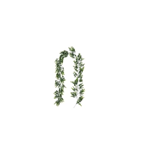 Vigne de Noël artificielle en pin et baies pour décoration de cheminée extérieure