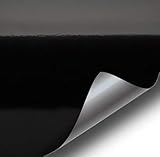 Black High Gloss Realistic Paint-Like Microfinish Vinyl Wrap Roll with VViViD XPO Air Release Technology (10ft x 5ft)