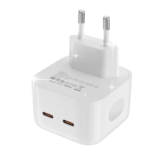 Fonte Para Carregador com 2 Entradas Tipo-C 40W Turbo PD Bivolt - Dupla Entrada Usb-C