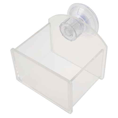 Veemoon Cuenco para Reptiles y Tortugas Acrílico Transparente Tamaño Medio, Bebedero y Comedero Multifuncional para Terrarios, Accesorio Práctico para Suministros de Mascotas Reptiles