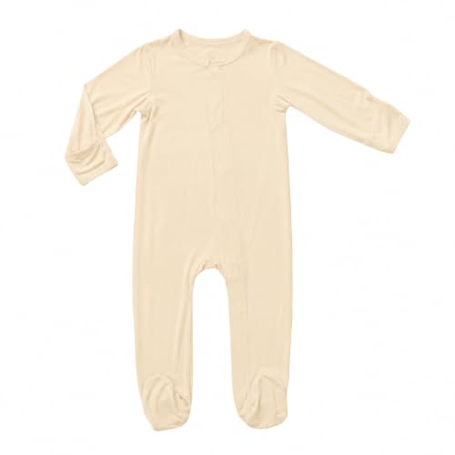Image of Avee & Co Footie Pajamas - Quick Magnetic Fastener Sleeper for Baby Boy and Girl (0-24 months)