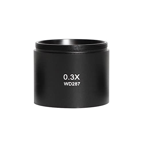 顕微鏡観察 0.3X 0.5X 0.7X 1.0X 2.0X 補助対物レンズ 顕微鏡カメラレンズ 三眼用ステレオズーム顕微鏡 バーローガラスレンズ(0.3X)