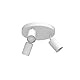 Ketom GU10 Deckenstrahler LED - Deckenstrahler 3 Flammig Rund - LED Deckenleuchte Schwenkbar - Weiße Deckenlampe Spot - Drehbar Deckenlampe 3 Flammig - Modern Strahler Deckenspot - Ohne Leuchenmittel