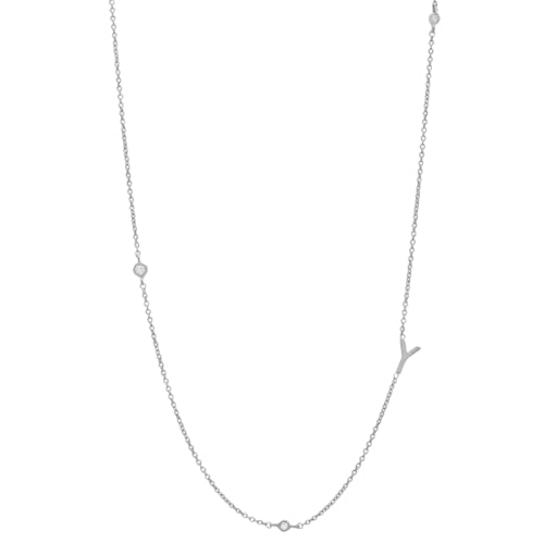 Collier ras du cou lettre alphabet argent 925 pour sublimer vos tenues d'été