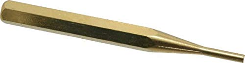 Made in USA - 1/8" Brass Pin Punch - 3-1/2" OAL (10 Pack)