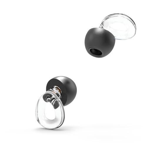 DCU TECNOLOGIC - Earplugs - Tapones Reducción de Ruido 22dB - Tapones para Dormir y combatir la sensibilidad al ruido- Silicona Líquida Ultrasuave - 4 Almohadillas Intercambiables - Incluye Estuche