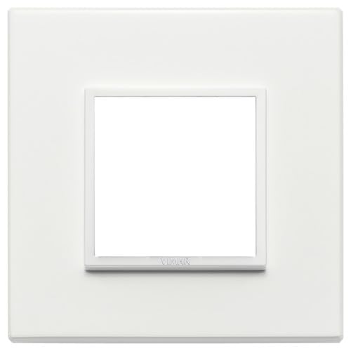  Vimar Serie Eikon Evo – Placca 2 Moduli Alluminio Serie Eikon Bianco Total