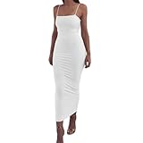 Juketron Vestido de Verano para Mujer, Vestidos Largos con Tirantes, Vestido Sexy con Tirantes para Club