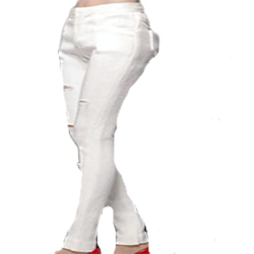 Jean slim blanc 1/6 AMITD CCTOYS CC025D pour figurine féminine 12 pouces