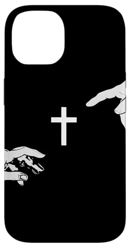 Cross Of Jesus the Mediator Creation of Adam God And Man Case for iPhone 14