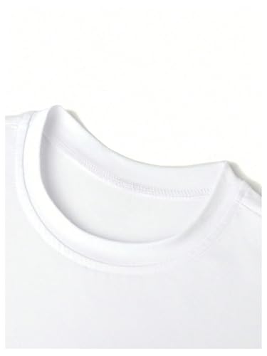 Image of RoseSeek Women's Graphic Letter Tee Crew Neck Trendy Summer Vintage T Shirt