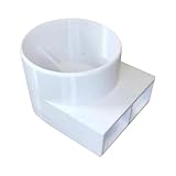 Deviatore di ventilazione per camper per riscaldamento Truma, attacco per manubrio dell'aria, adatto per riscaldamento Truma & Webasto, deviatore del flusso d'aria a 90°, materiale ASA, diametro 55 mm