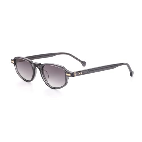 Lunettes de soleil ovales anti-éblouissement UV400 vintage en acétate