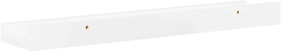 vidaXL Wall Shelf Set of 4 High Gloss White MDF Medium Wall mounting