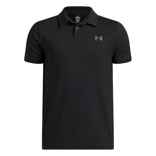 Under Armour Boys Matchplay Golf Polo (001) Black / / Castlerock Large