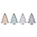 Veemoon 4pcs Christmas Tree Plates Snack Serving Tray Fruit Bowl Platic Dessert Plate Bowl Candy Plate Bowl Dish Kitchen Gadgets Christmas Table Decoration Pink Grey Blue White