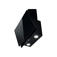 Indesit 60cm Angled Chimney Cooker Hood - Black