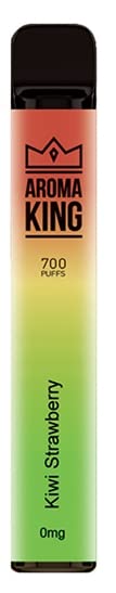 Aroma King Einweg E-Shisha Kiwi Strawberry 700 Puff Nikotin free 550mAh Einweg Vape Inkl. Gratis Aqua Perlen (1x Kiwi…