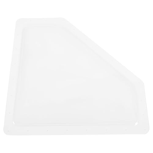 HECASA Clear RV Skylight Cover 28" x 10" Universal Sun Shower Roof Cover Truck Travel Trailer Camper Roof Window Skylight Dome Replacement