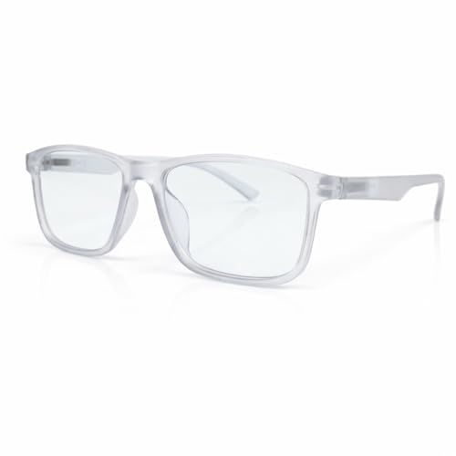 Image of UV Protection Glasses Blue Cut Blocking Harmful Rays Glasses for Men & Women Zero Power Computer Specs Eye Protection Lightweight Frame with Case & Cleaning Cloth
