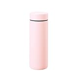 ポケット サーモ ボトル 130ml | ミニ ミニボトル ミニ水筒 水筒 軽量 保温ボトル 保冷ボトル カラフル オフィス 散歩 通勤真空断熱コンパクト 小さい エコ マイボトル (ピンク)
