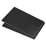 Rebower 2pcs 6 x 8 Inch UHMW Polyethylene Sheets, 1/8 Inch Thick Ultra High Molecular Weight Black Plastic Sheet [for Home, Industrial]