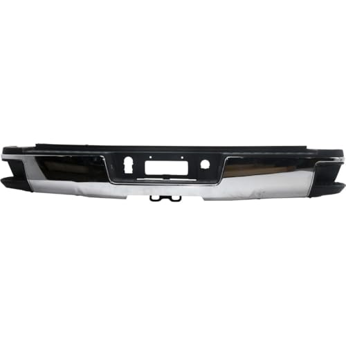 TwirlTw Step Bumper Face Bars Rear Chrome (Steel) for Chevy ...