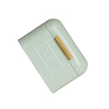 [Design innovant] : Ce récipient à pain en fer est doté d'un couvercle à charnière offrant une excellente contre la poussière. Facile à ouvrir et à fermer