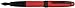 Cross Bailey Matte Red Lacquer Fountain Pen with polished black PVD appointments, Fine Nib