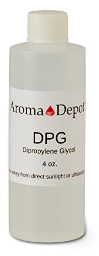 DPG 4 oz. Dipropylene Glycol for Incense Making, Fragrance Cutting Oil, Soapmaking, Reed Diffuser, Scent Retention Perfume, and Body Oils. Natural Thickener, Stabilizer. 100% Pure Non-GMO Low Odor